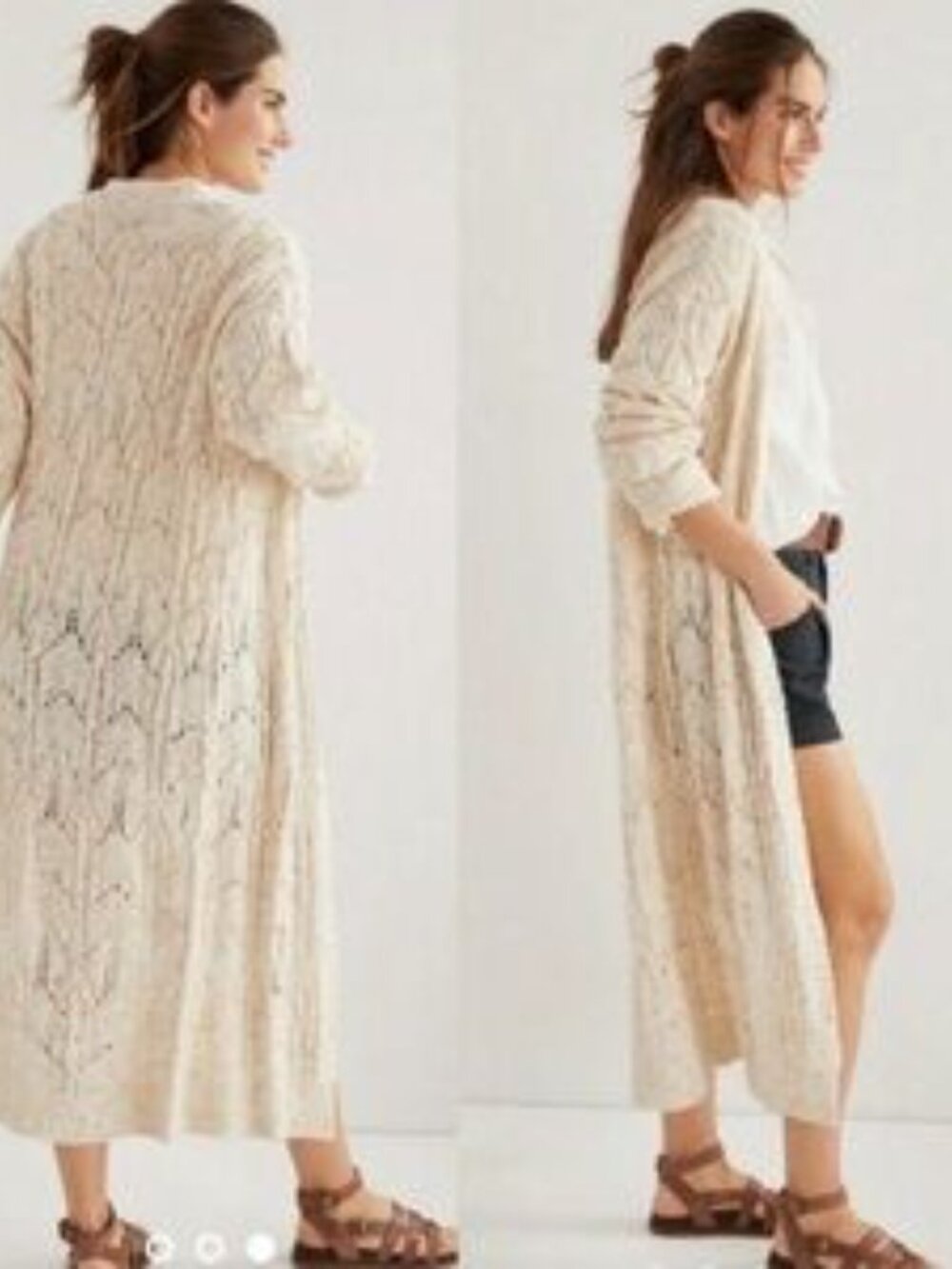 Anthropologie Pilcro Pointelle Cardigan